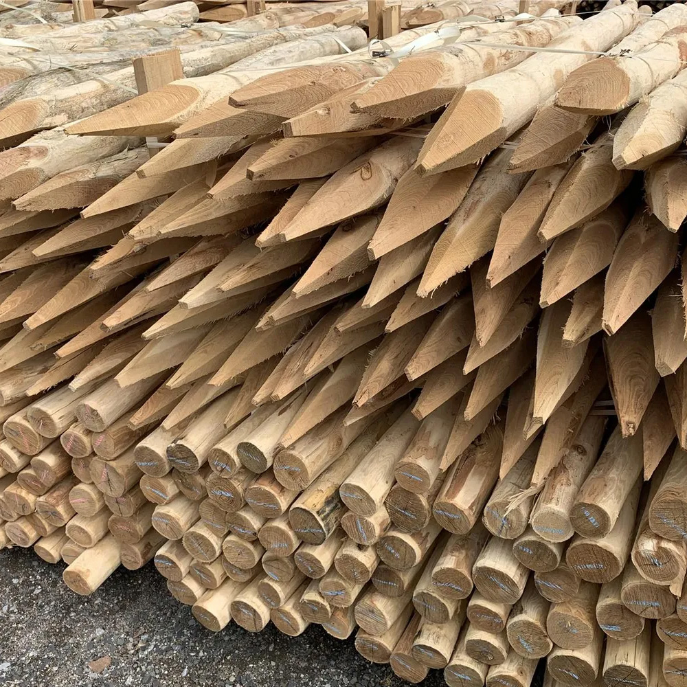 Pfähle aus Robinie 120 cm Länge, DM 8-10 cm