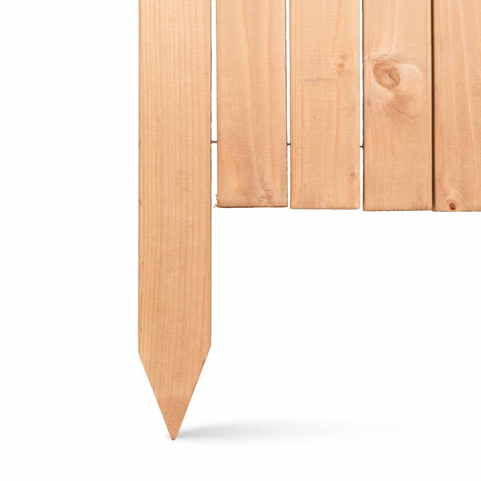 Beeteinfassung / Rasenkante aus Holz, versch. Ausführungen 30 cm 300 cm kastanienbraun