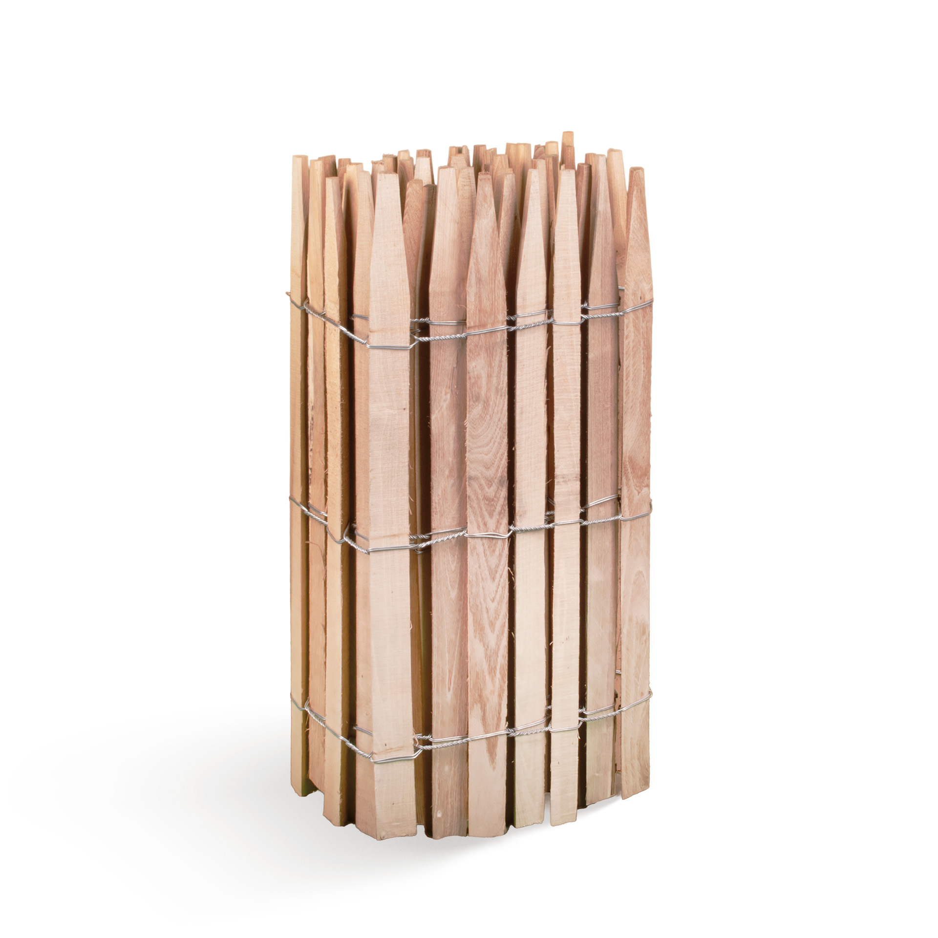 Premium Staketenzaun aus Robinie (gesägt) - Länge 5 Meter, Höhe 80 cm, Lattenabstand 6-7 cm