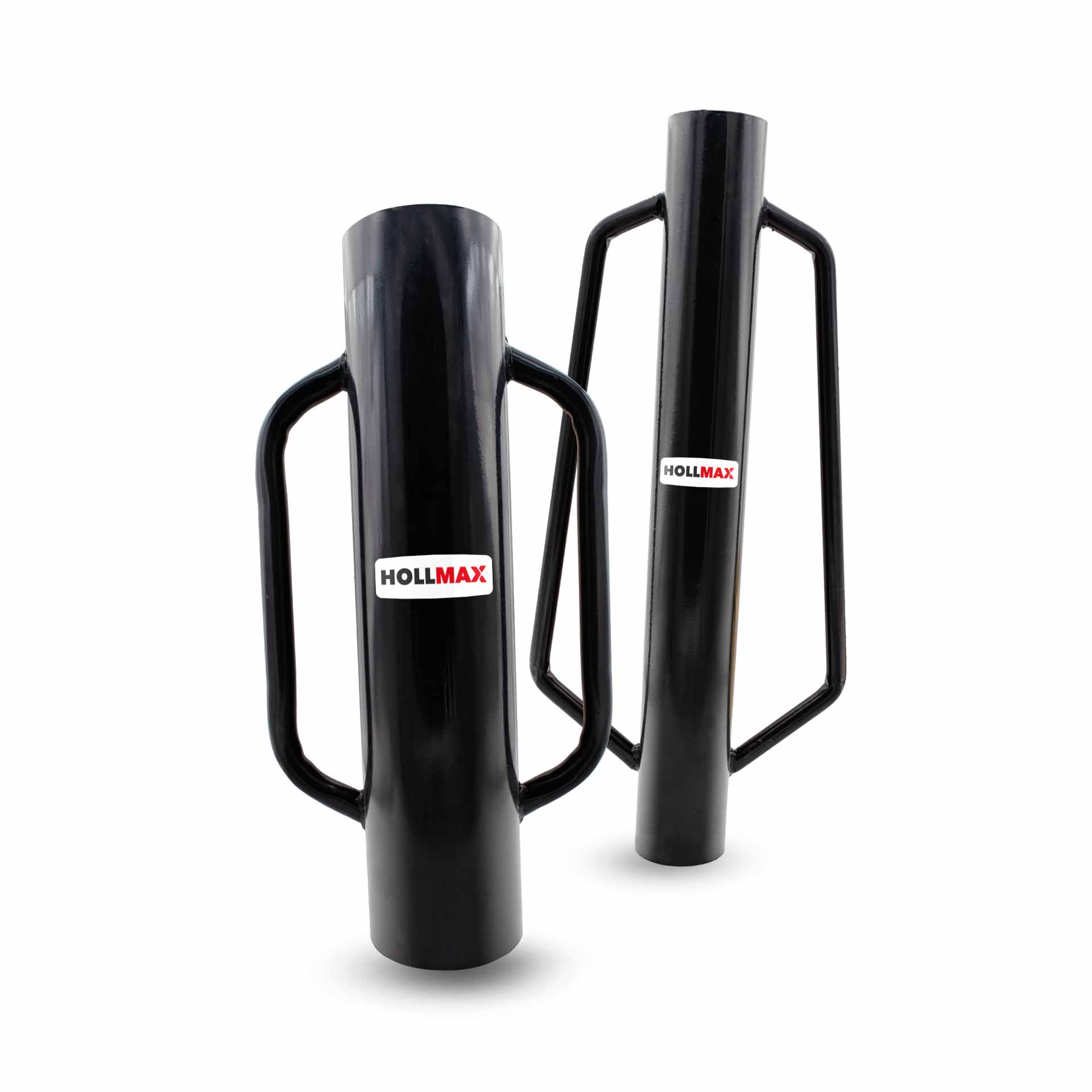 Post driver for fence posts and poles, various sizes and diameters, black
