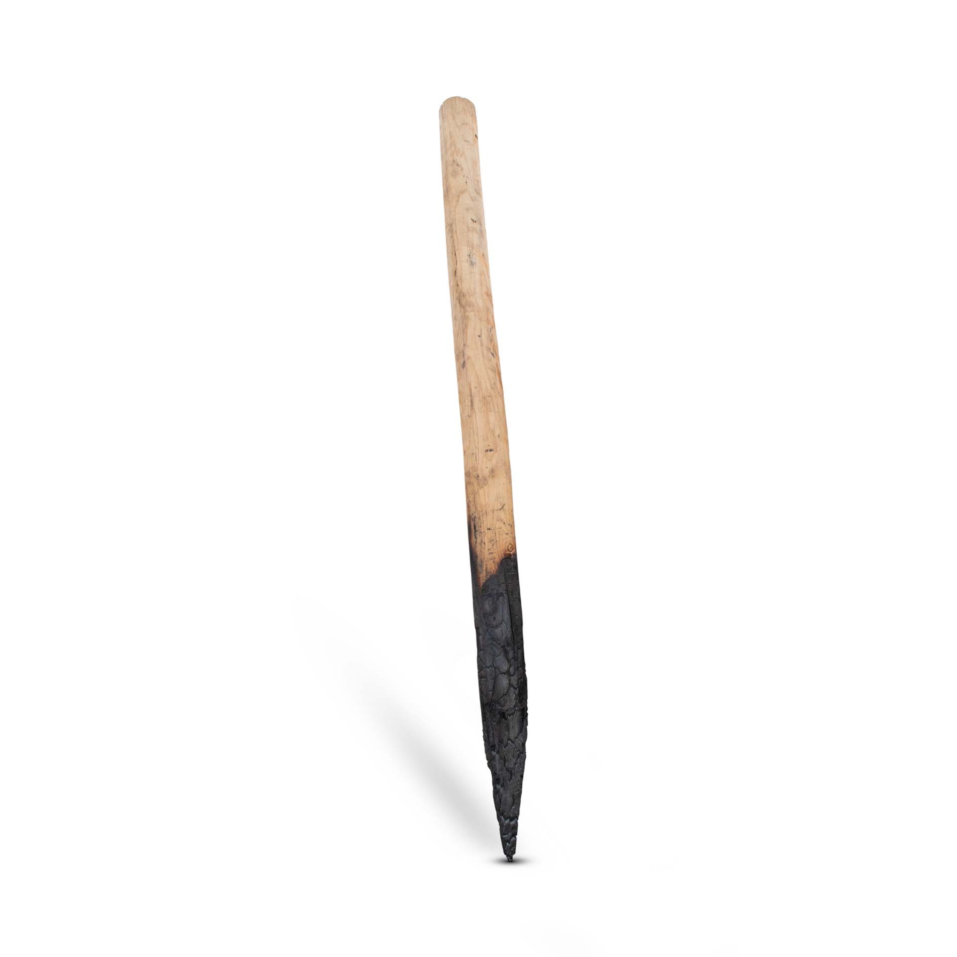 Yakisugi Pfähle, geflammt, aus Kastanie, 200 cm Länge, Durchmesser 6-8 cm